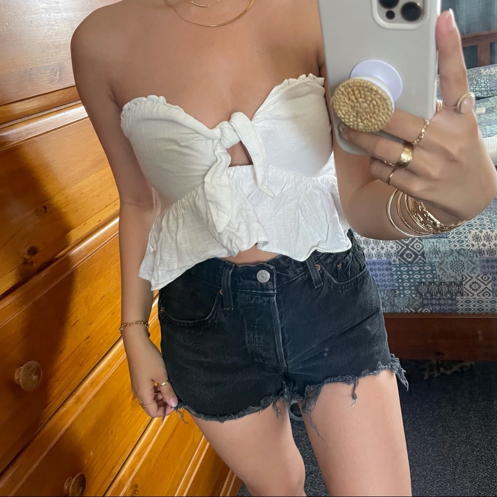 Princess polly front tie tube top